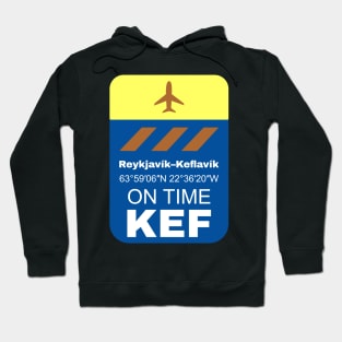 Reykjavik Keflavik KEF airport 2 Hoodie